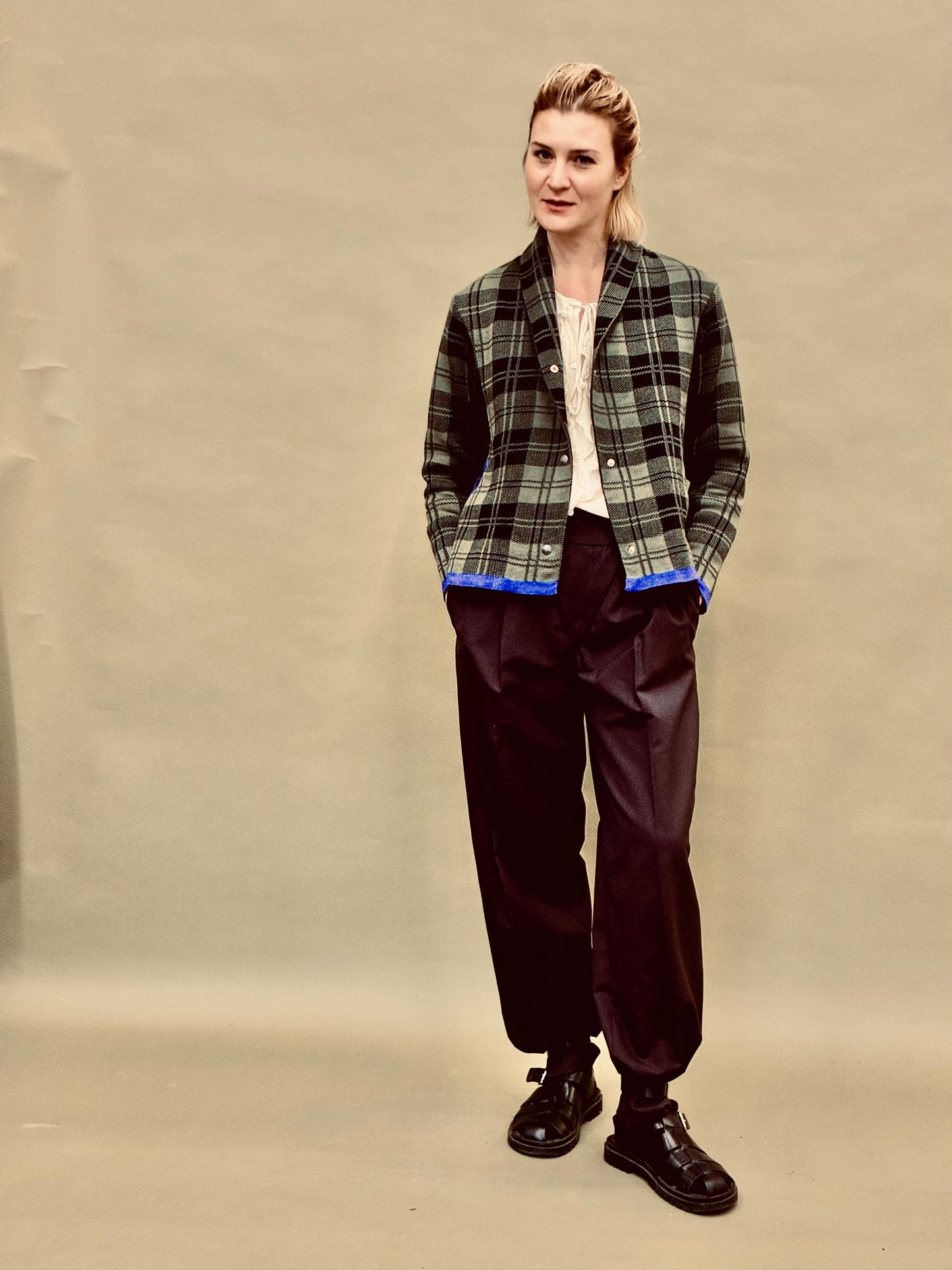 Checkered Short Coat