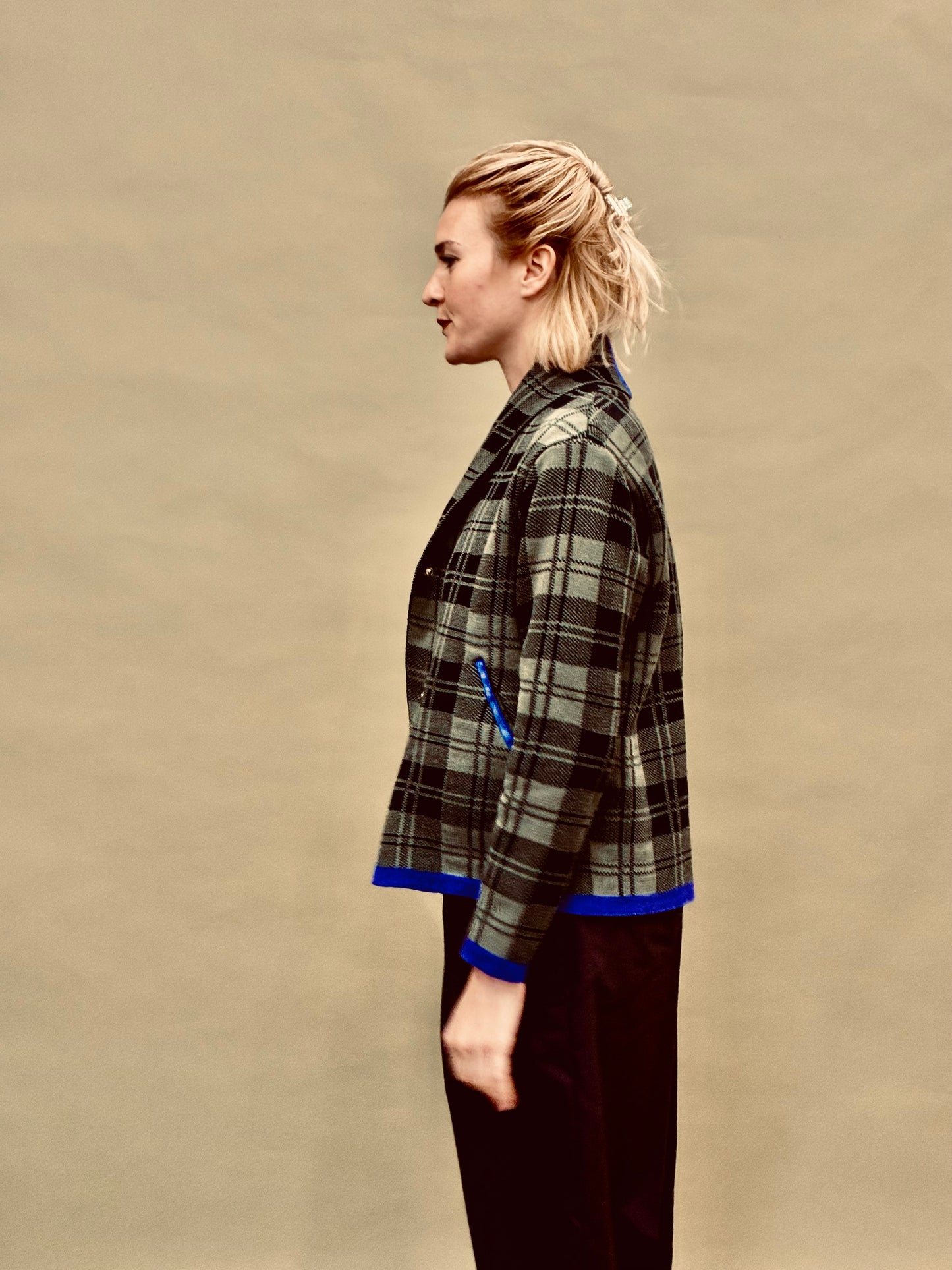 Checkered Short Coat