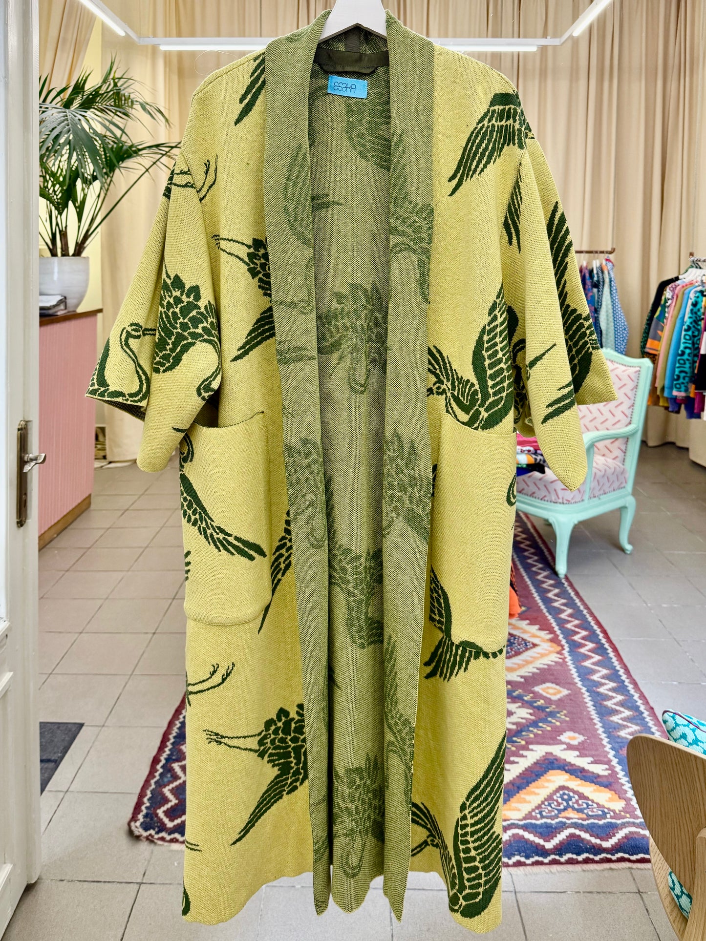 Crane Kimono Coat