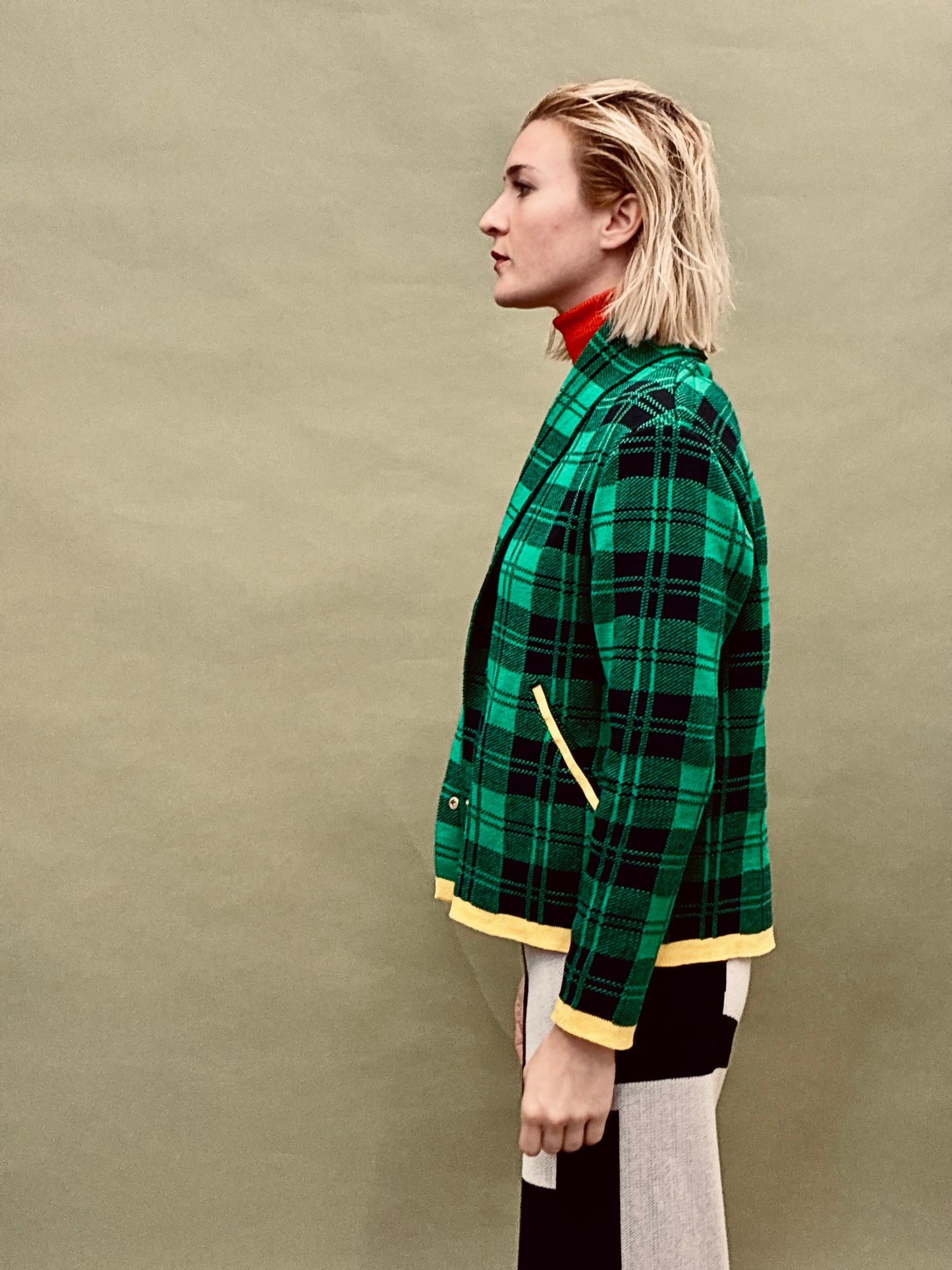 Checkered Short Coat
