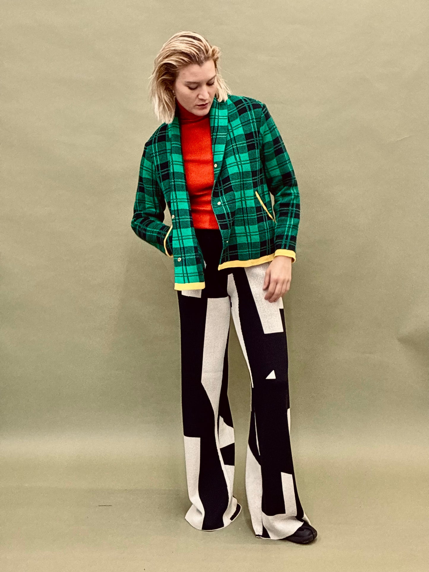 Checkered Short Coat