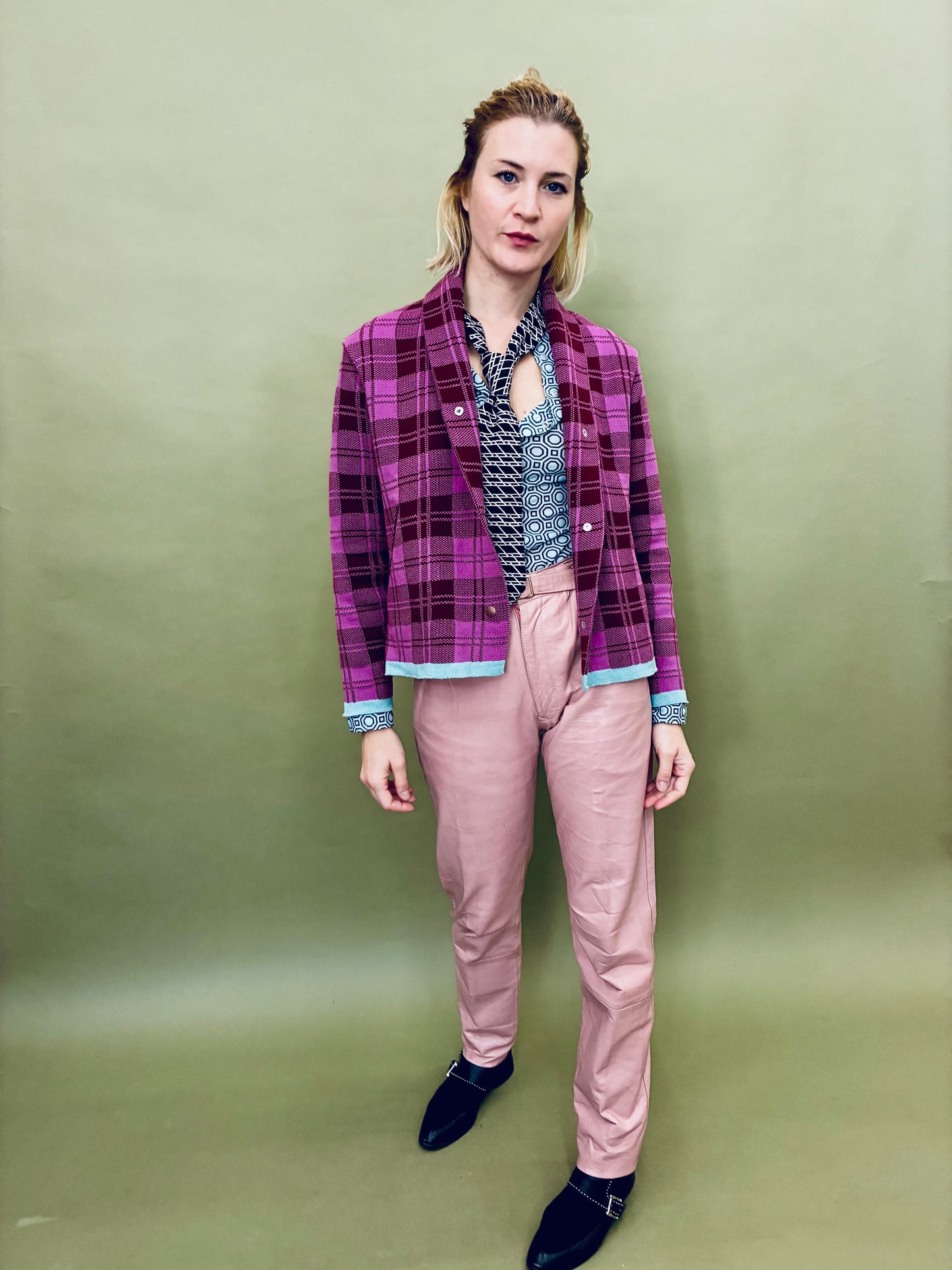 Checkered Short Coat