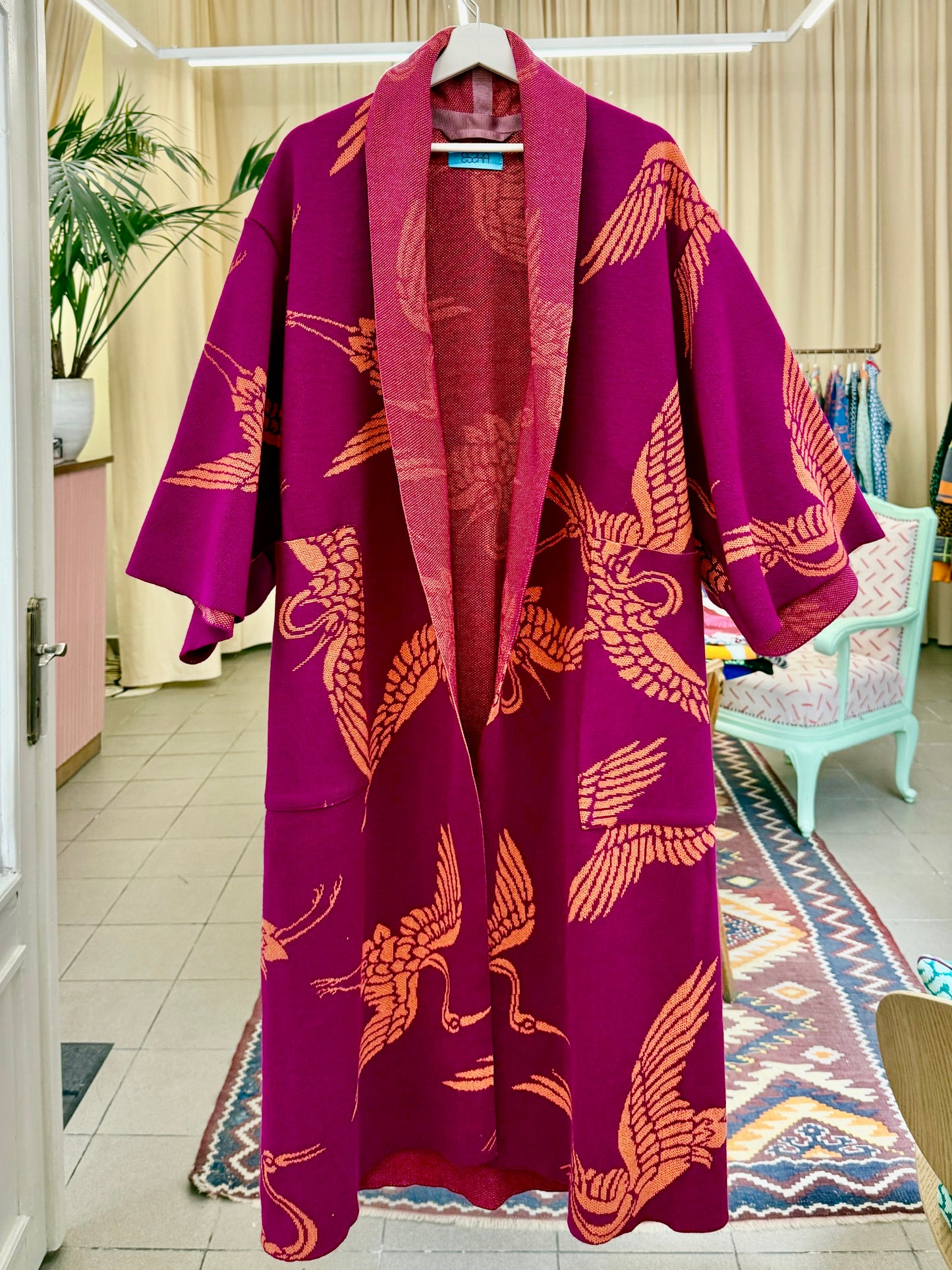 Crane Kimono Coat