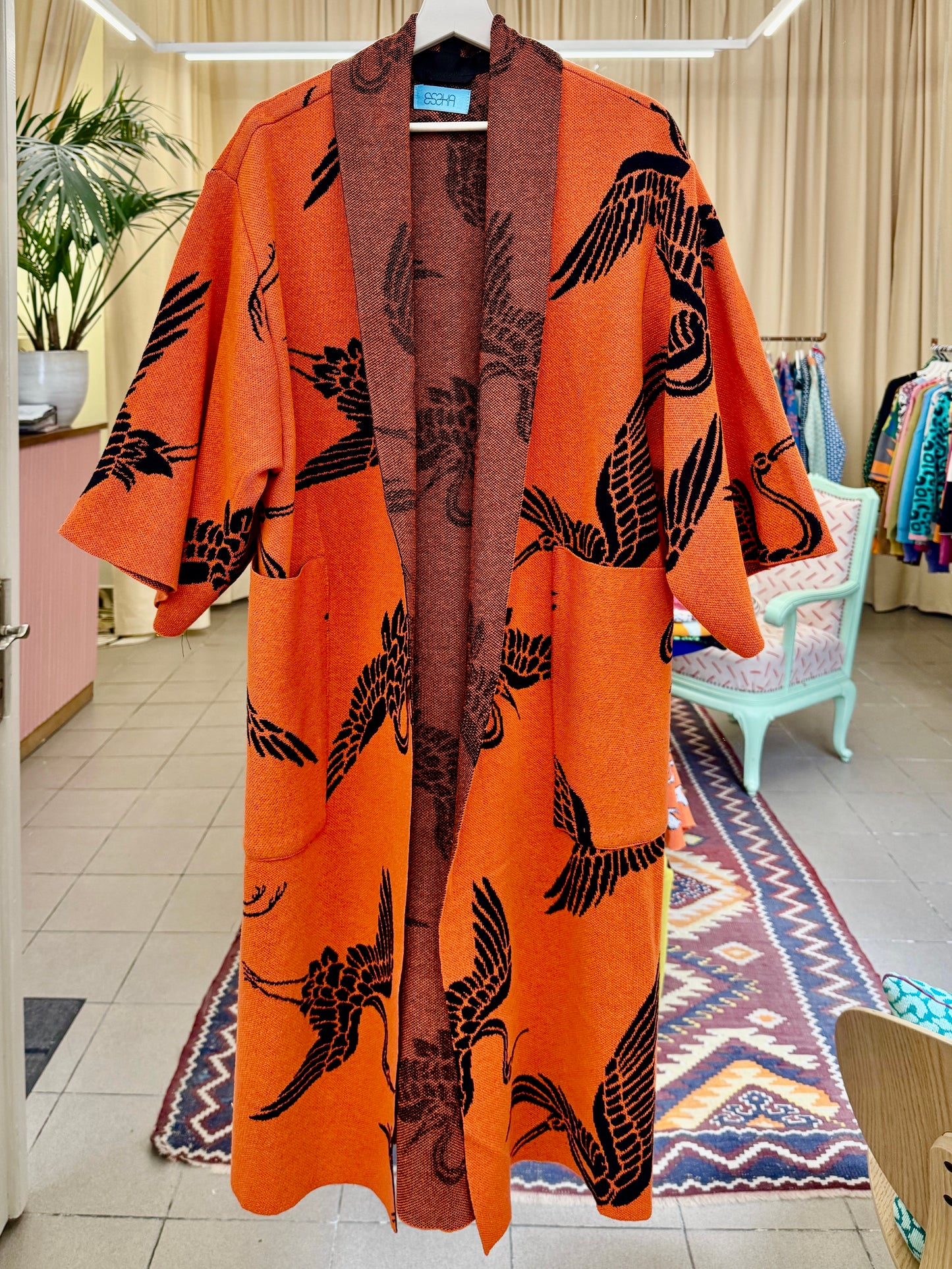 Crane Kimono Coat