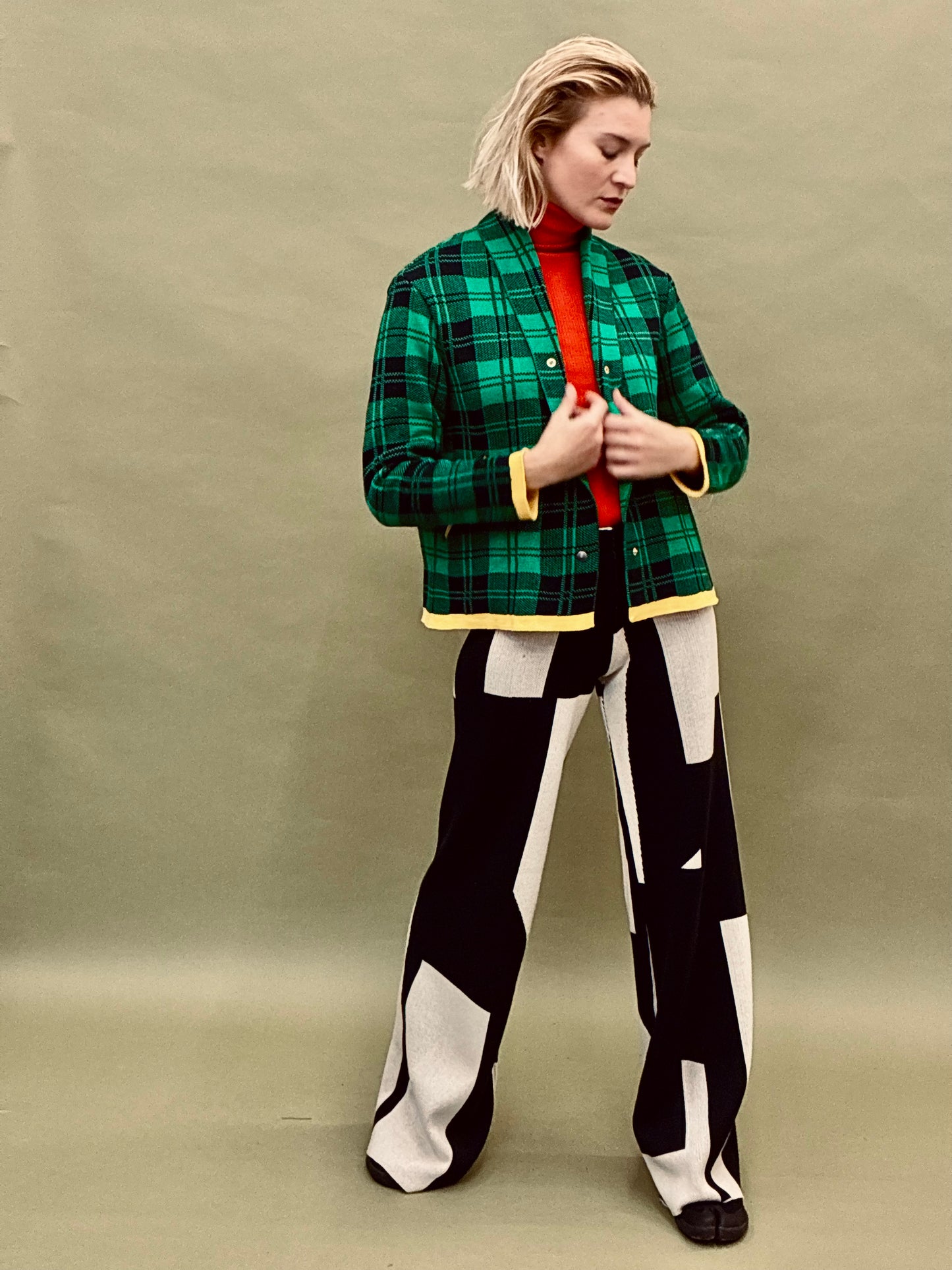 Checkered Short Coat