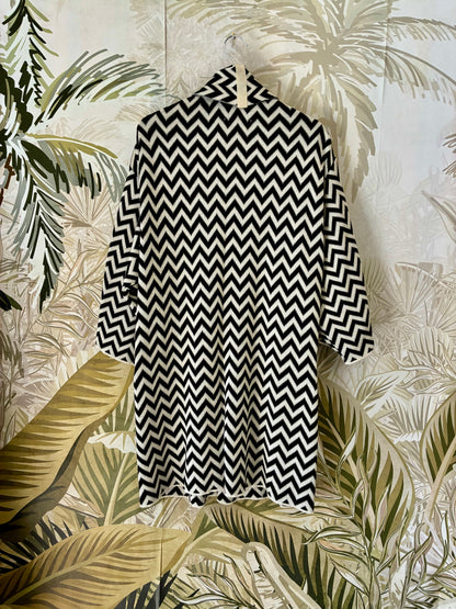 Zigzag Kimono Coat