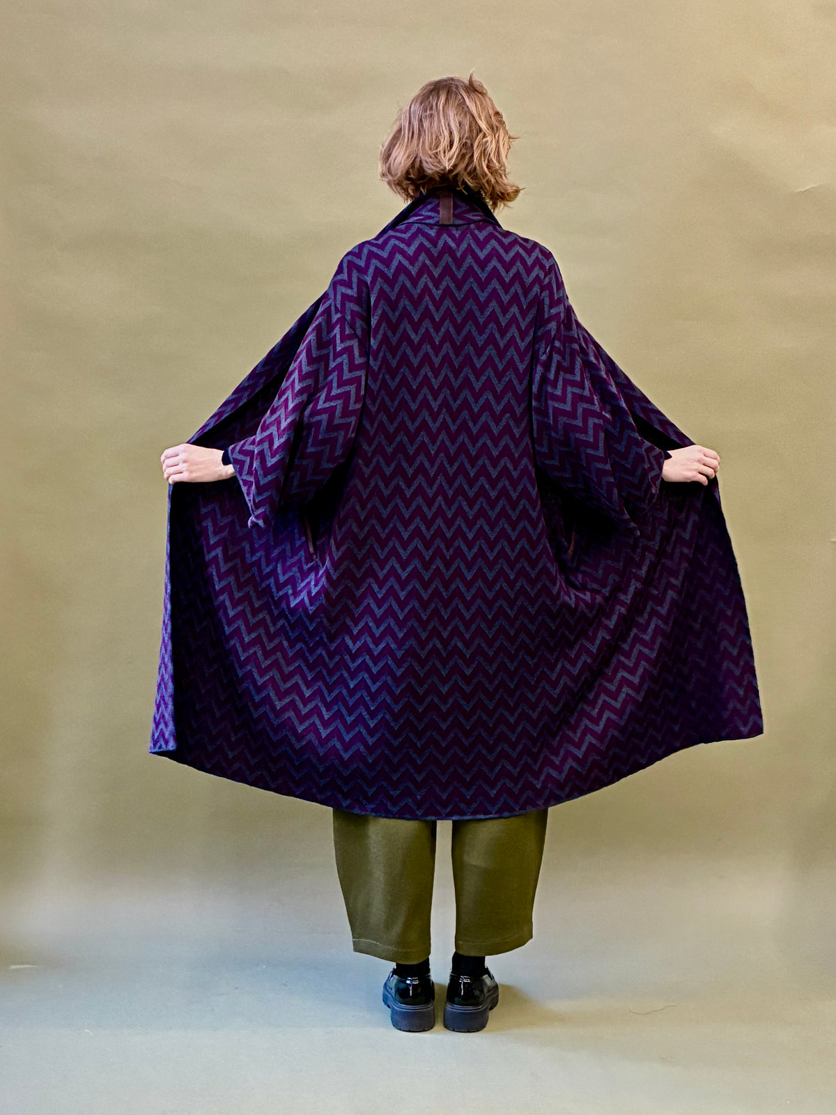 Zigzag Kimono Coat