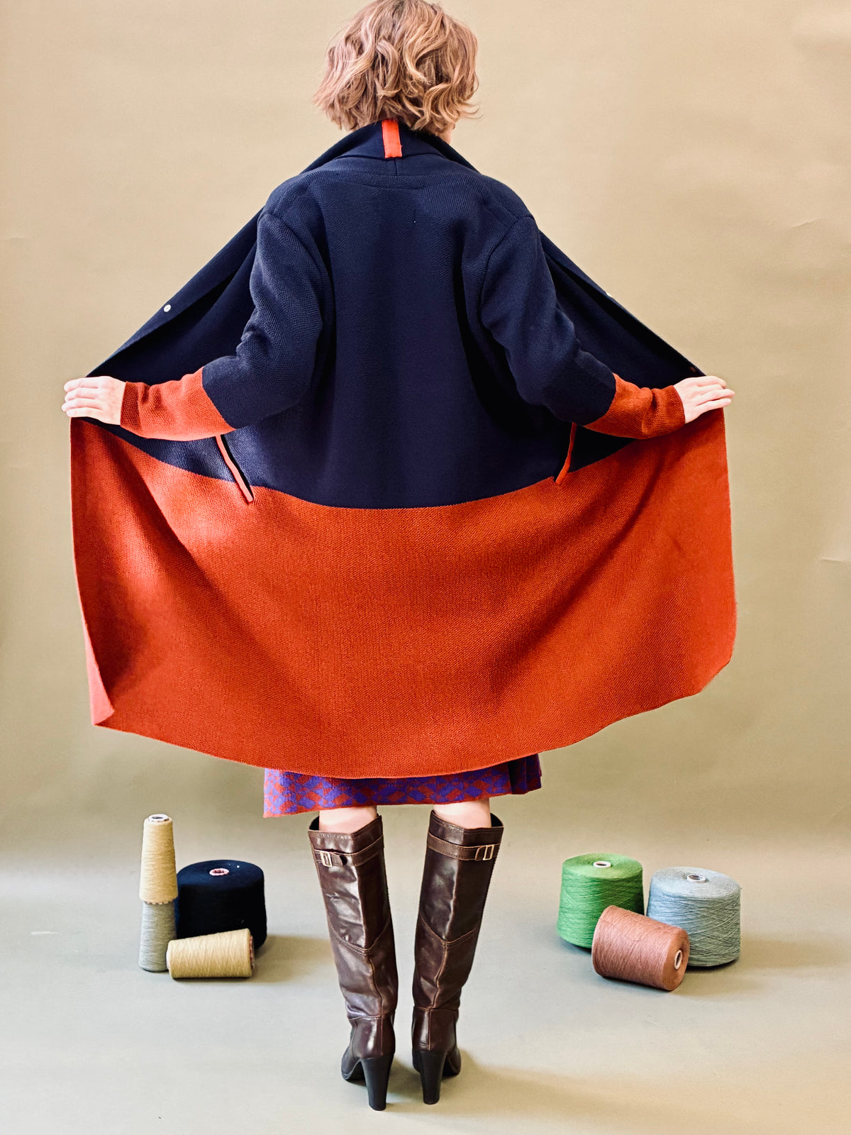 Colour Block Coat