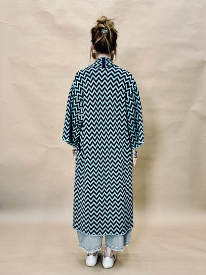 Zigzag Kimono Coat