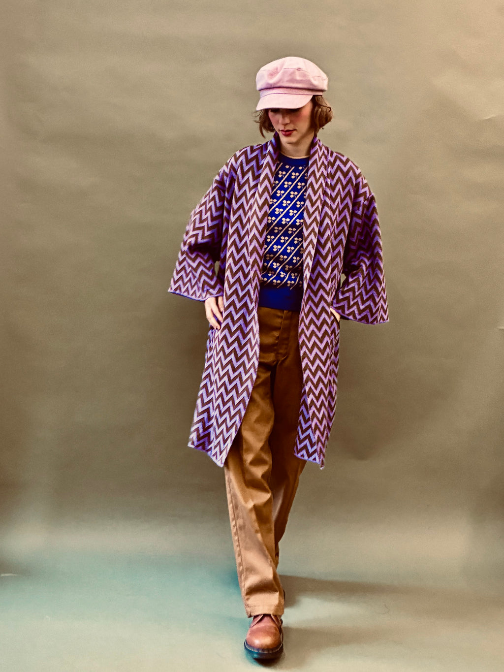 Zigzag Kimono Coat
