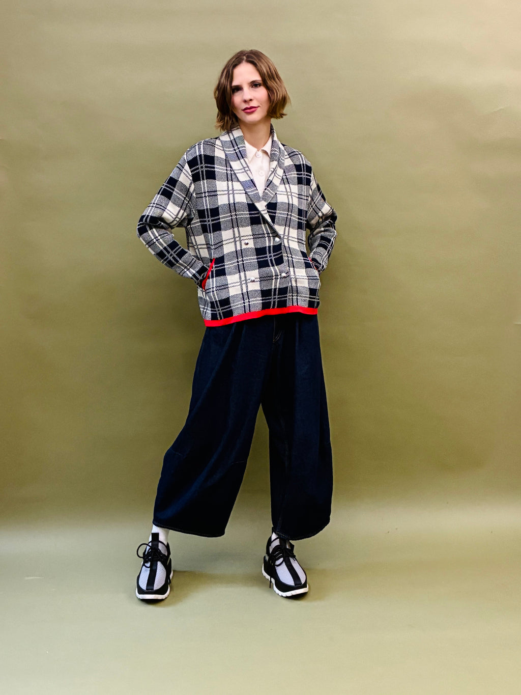 Checkered Short Coat