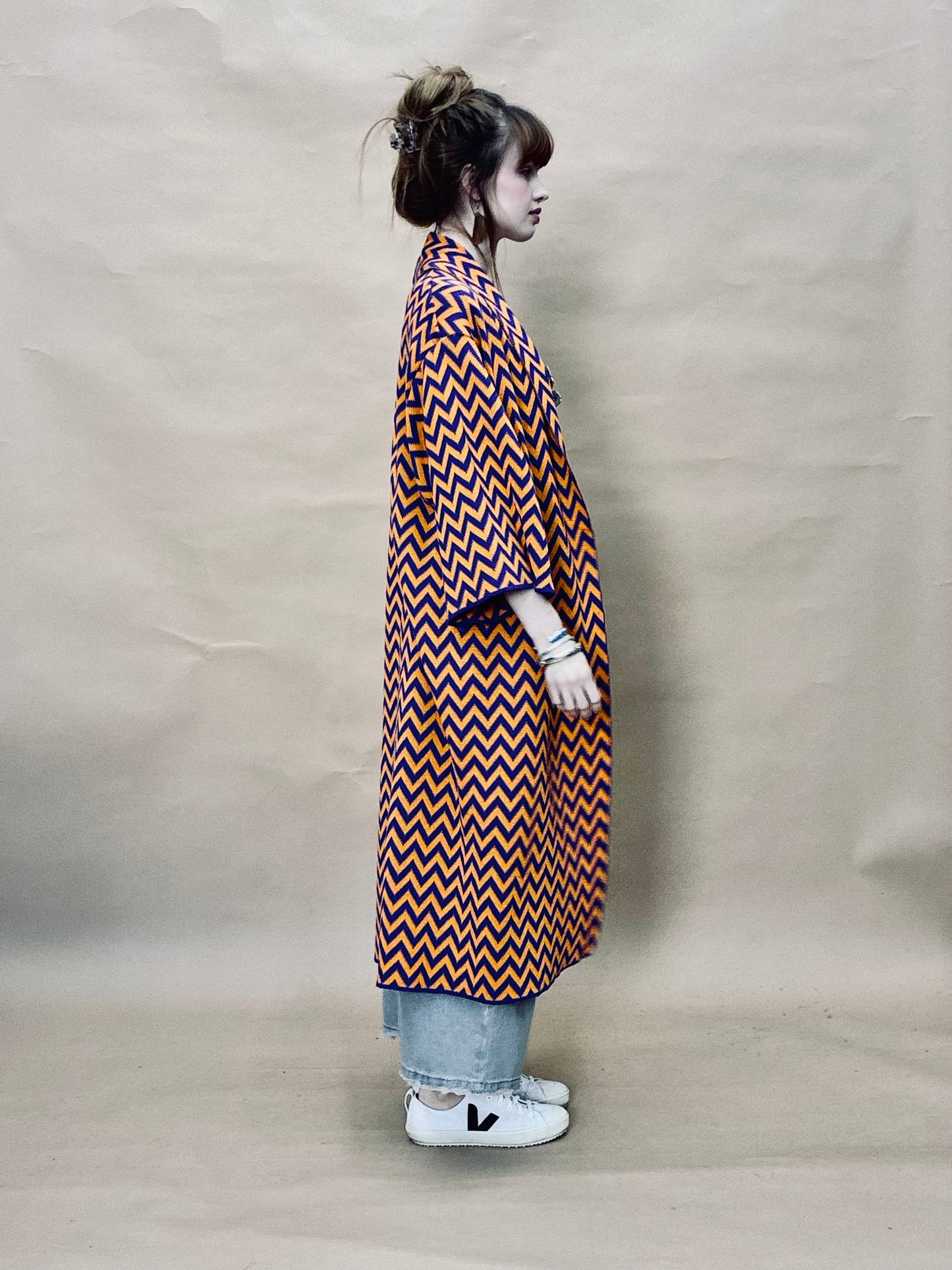 Zigzag Kimono Coat