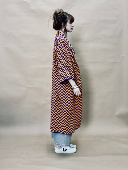 Zigzag Kimono Coat