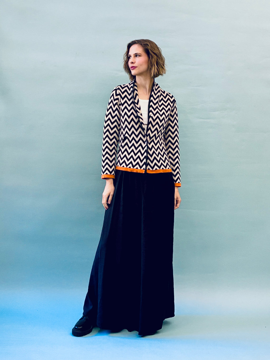 Zigzag Short Coat
