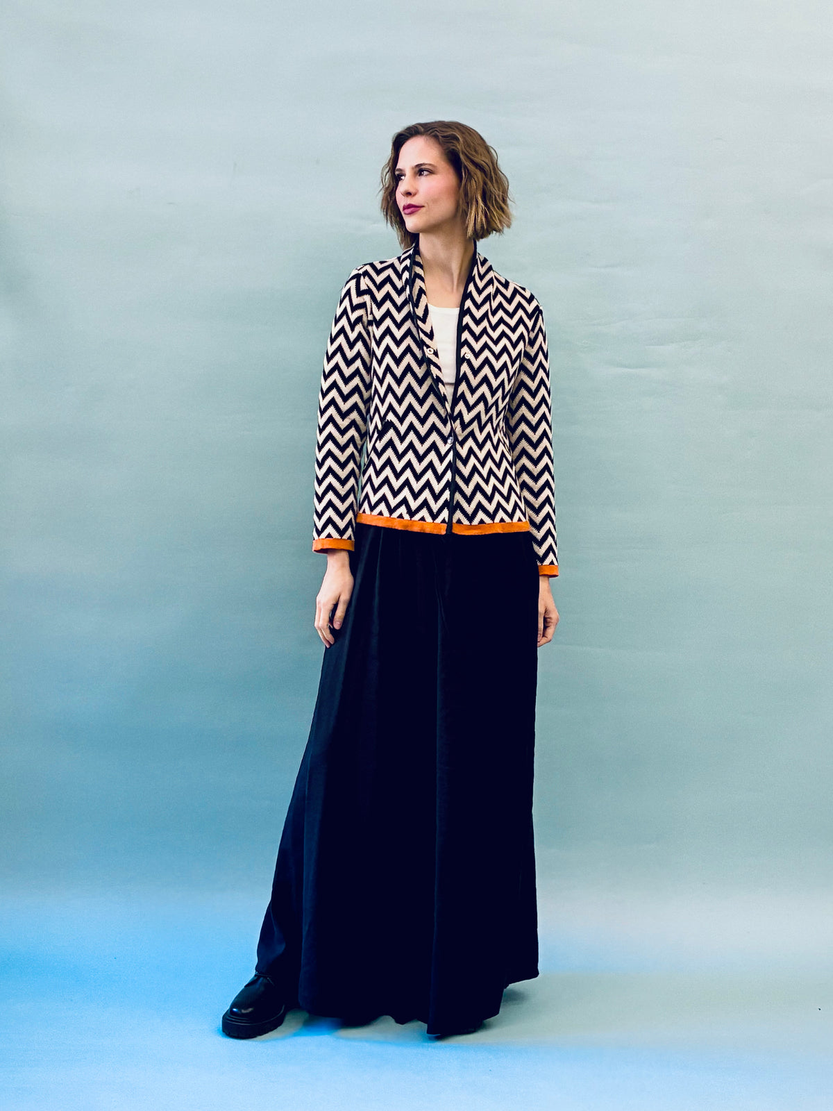 Zigzag Short Coat
