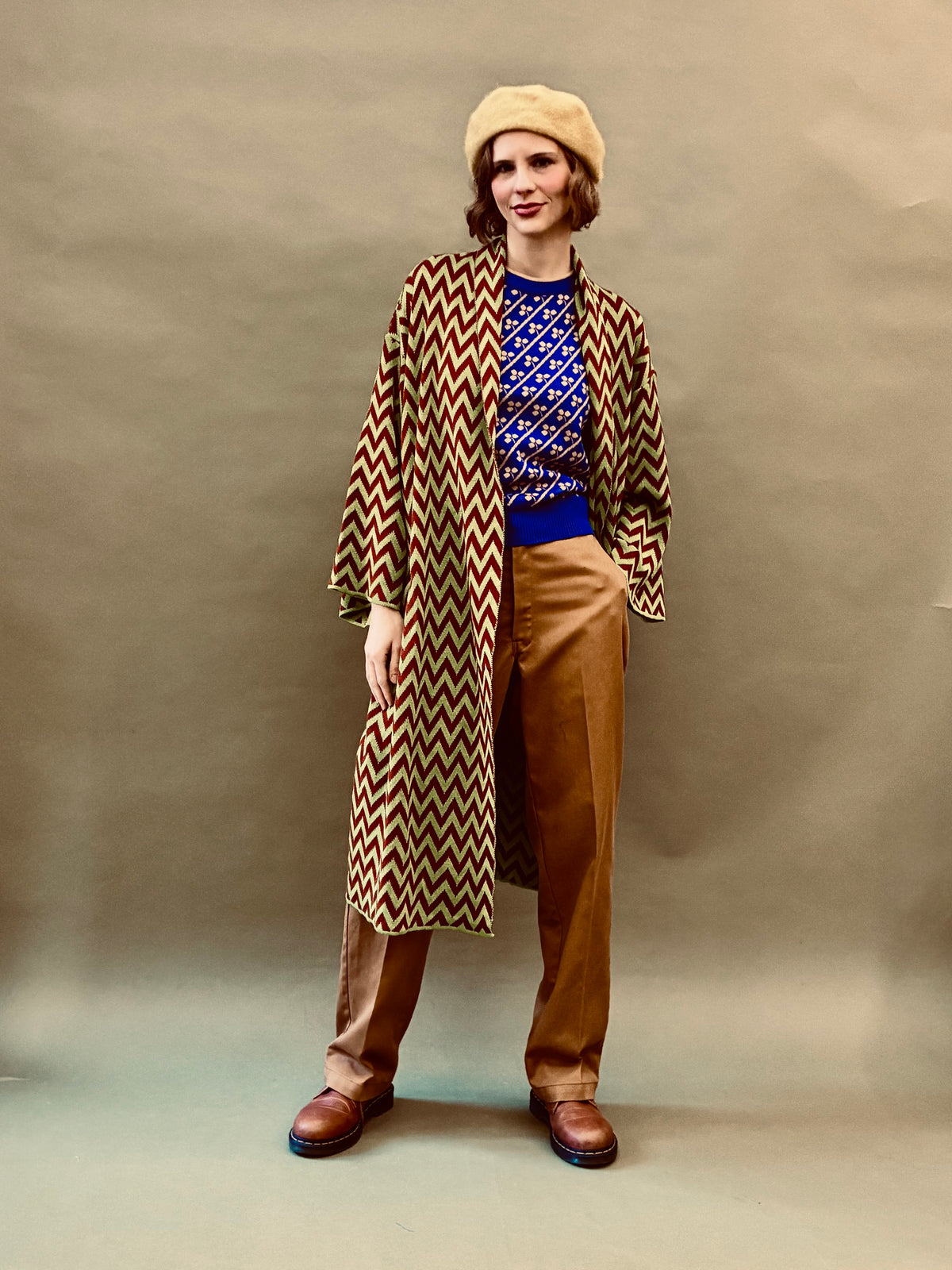 Zigzag Kimono Coat