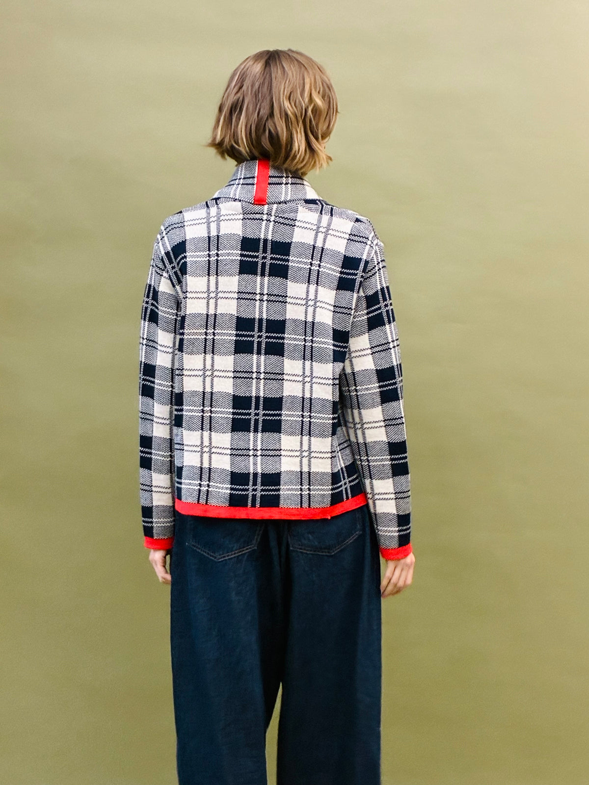 Checkered Short Coat