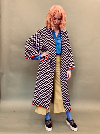 Zigzag Kimono Coat