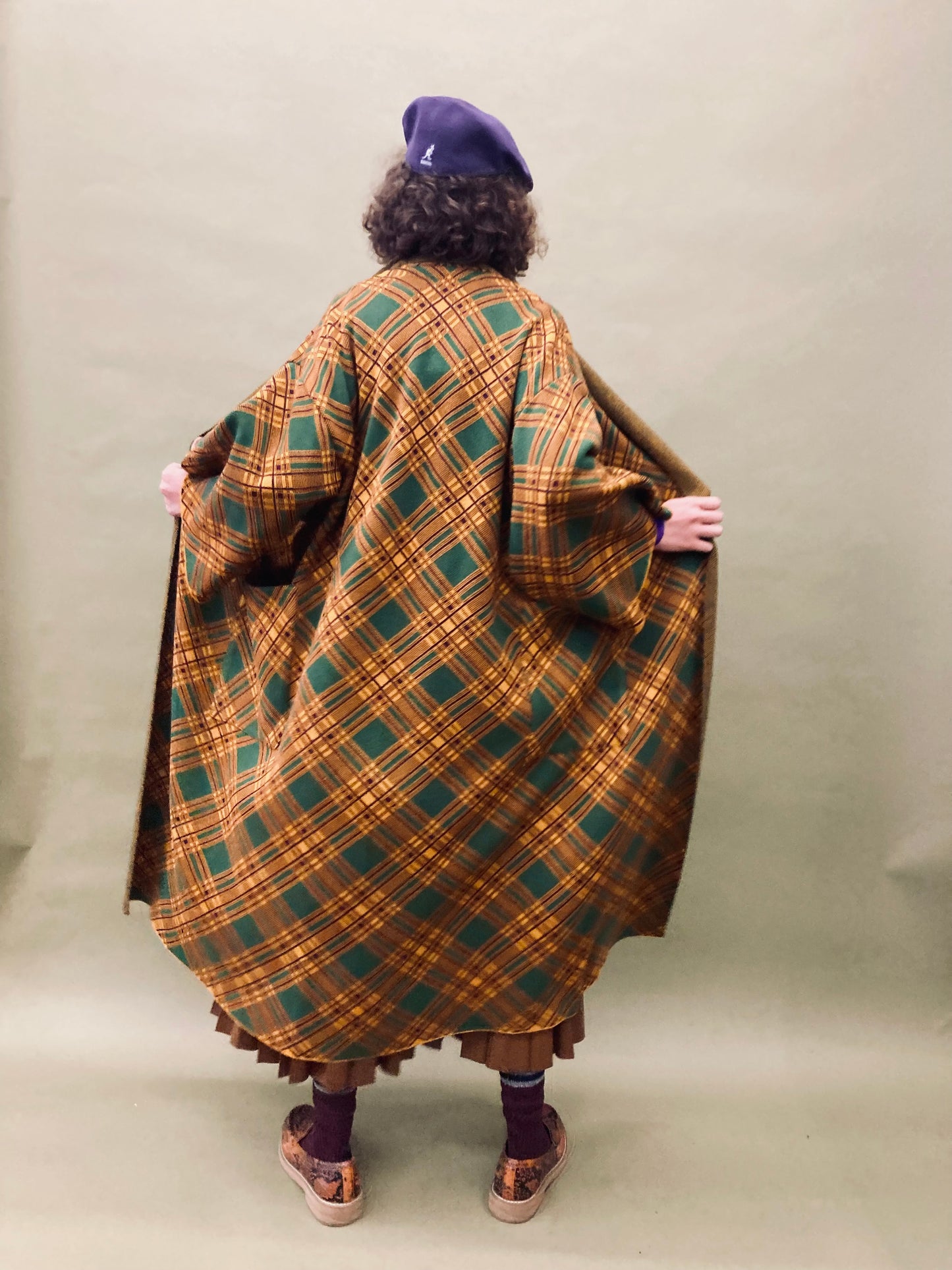 Tartan Kimono Coat