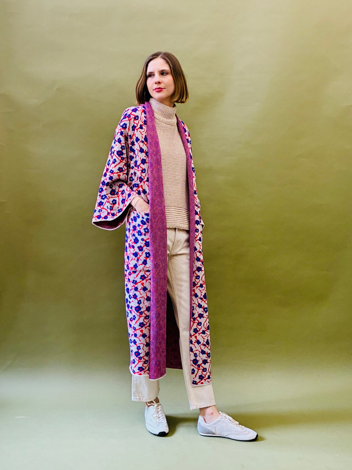 Cherry Blossom Kimono Coat