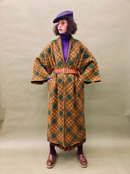 Tartan Kimono Coat