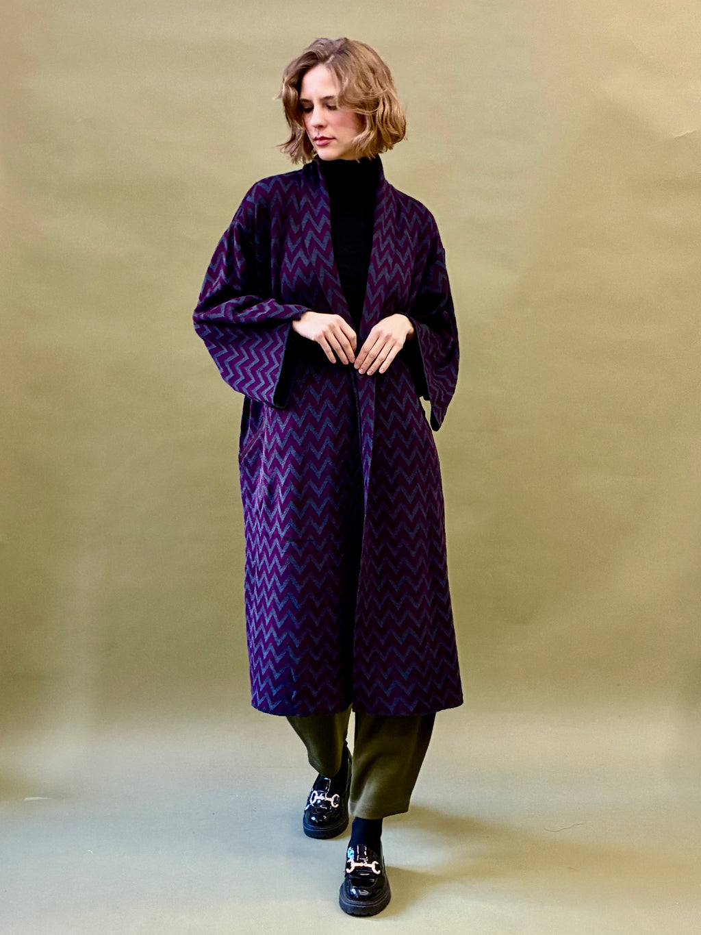 Zigzag Kimono Coat