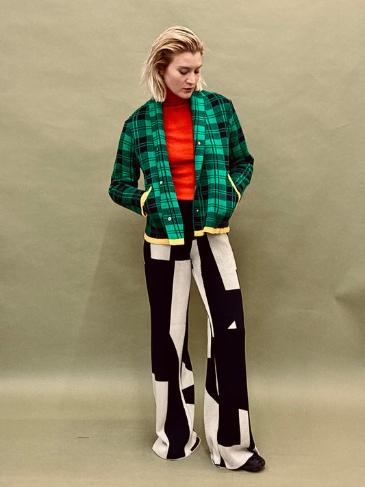 Checkered Short Coat