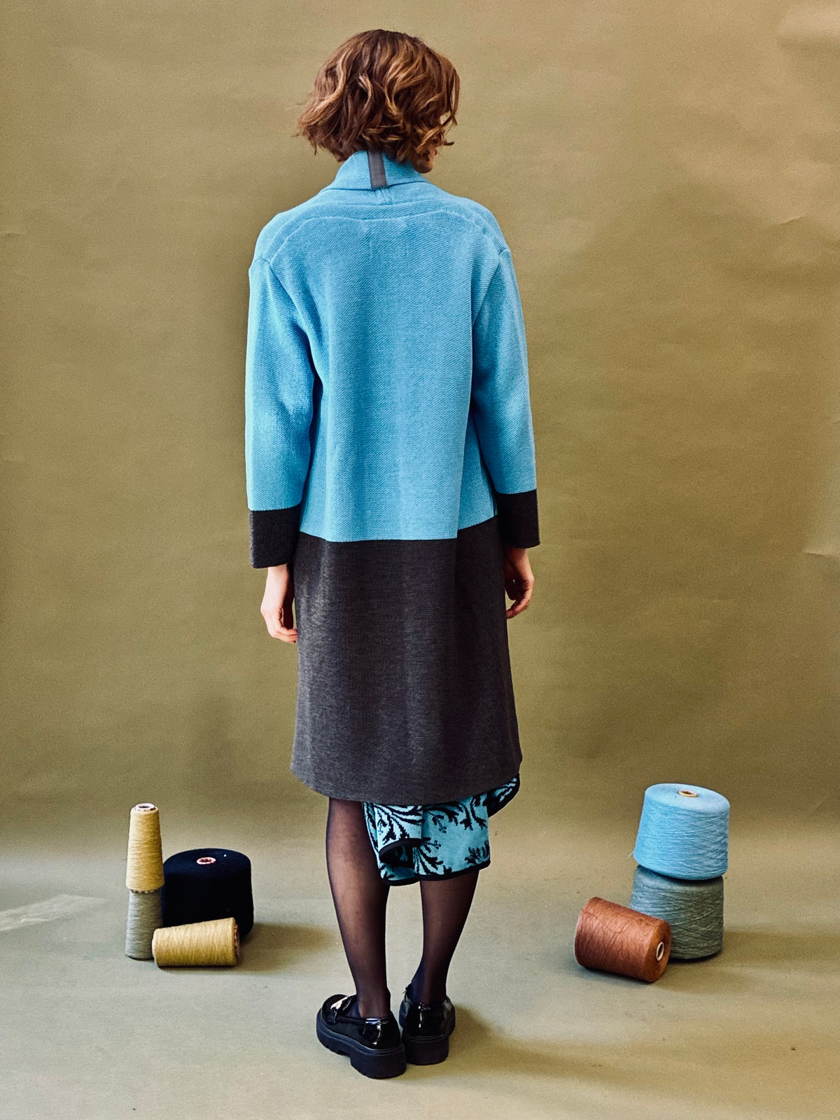 Colour Block Coat