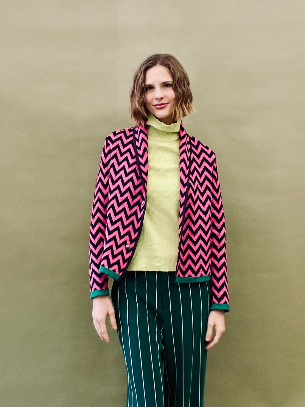 Zigzag Short Coat