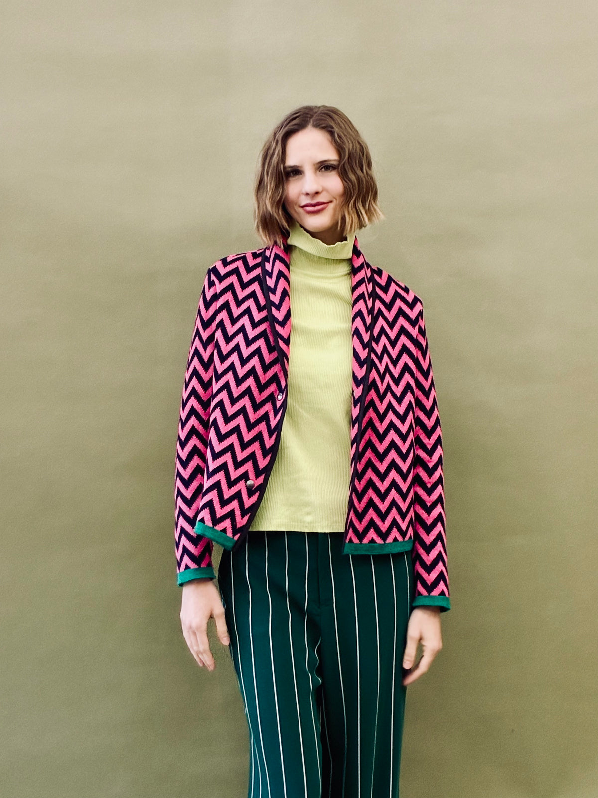 Zigzag Short Coat