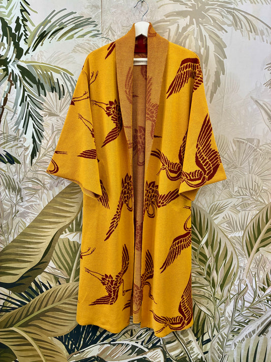 Crane Kimono Coat
