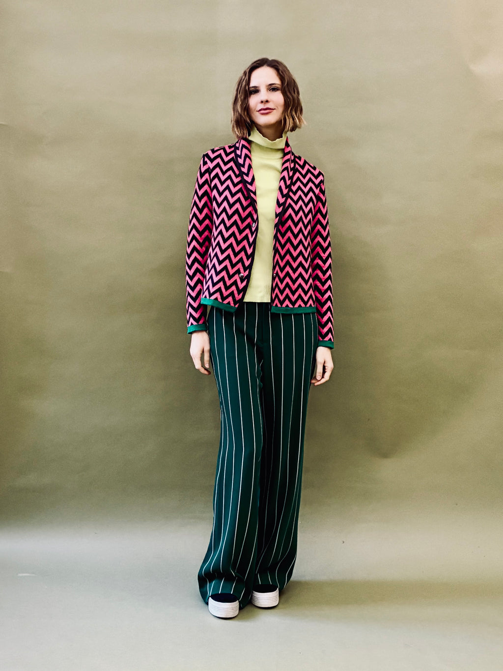 Zigzag Short Coat