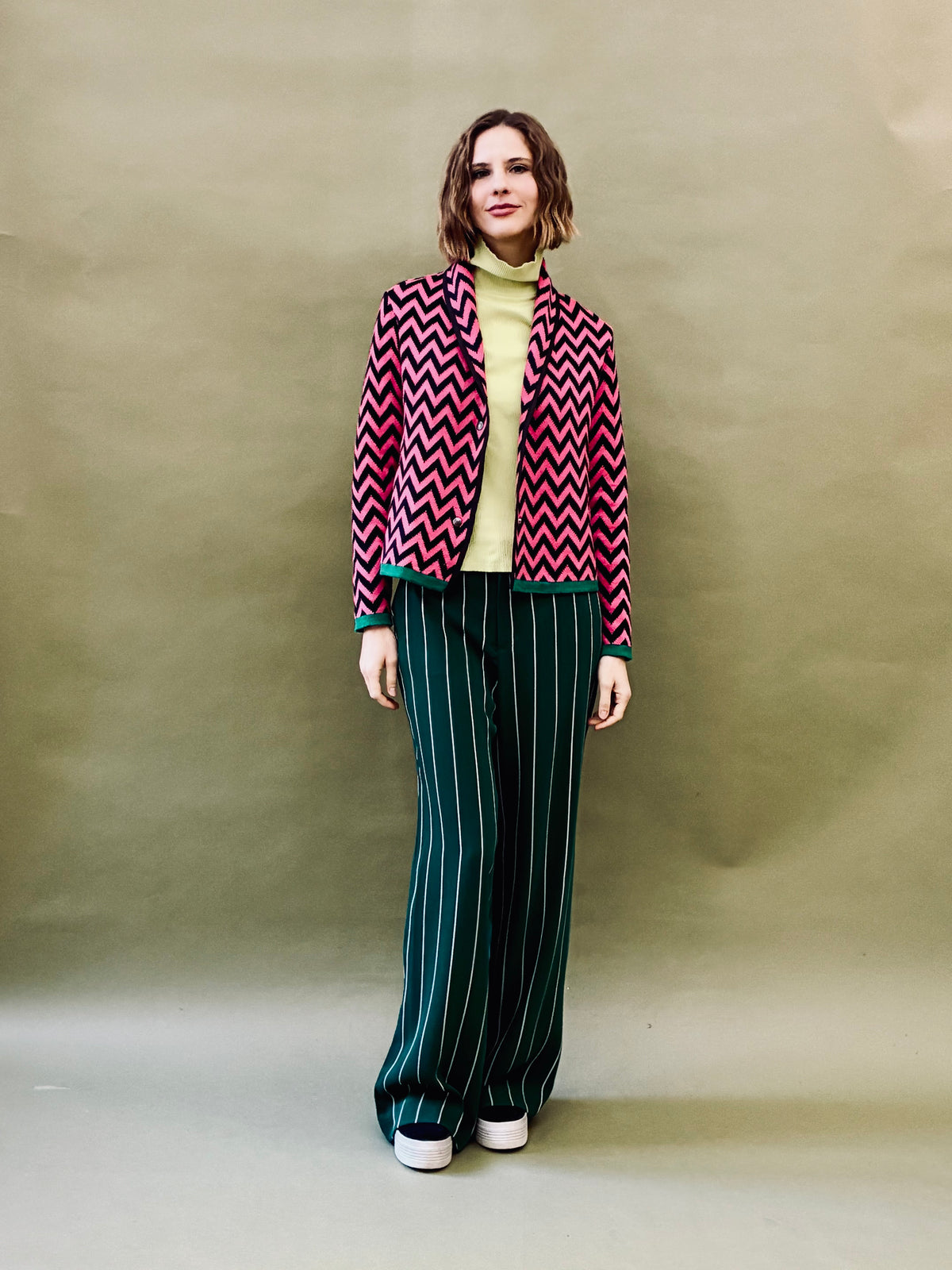 Zigzag Short Coat
