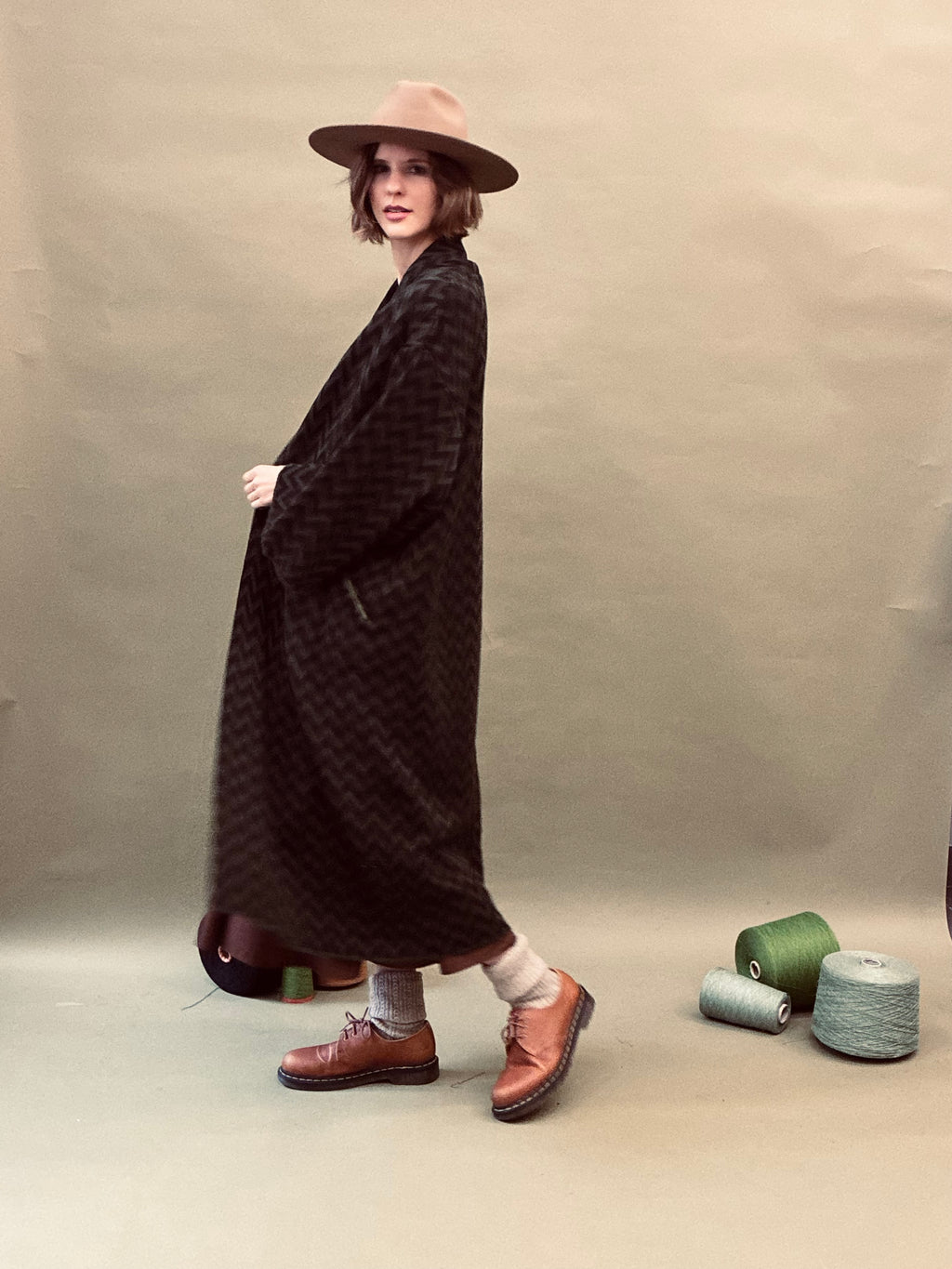 Zigzag Kimono Coat