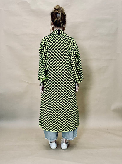 Zigzag Kimono Coat