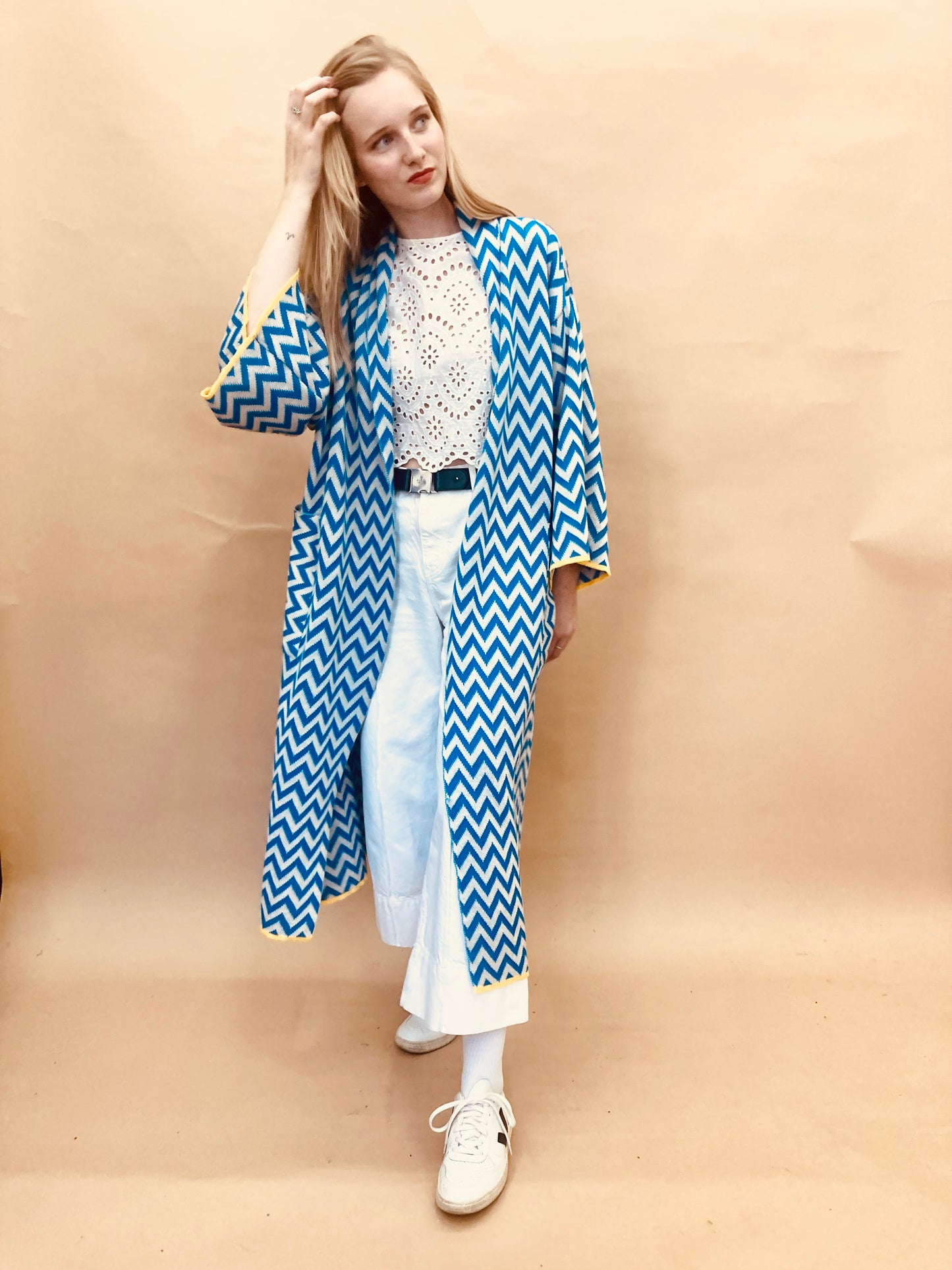Zigzag Kimono Coat