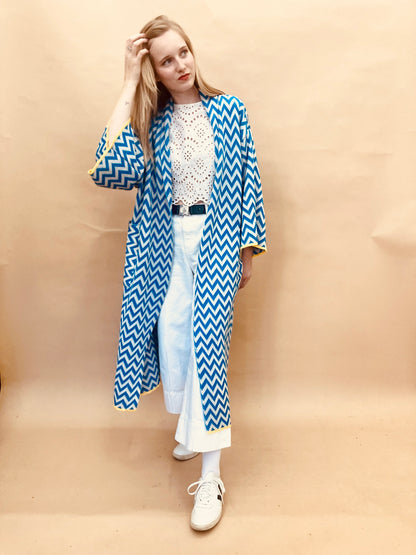 Zigzag Kimono Coat