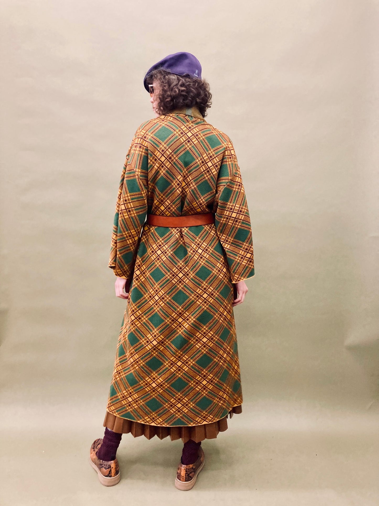 Tartan Kimono Coat