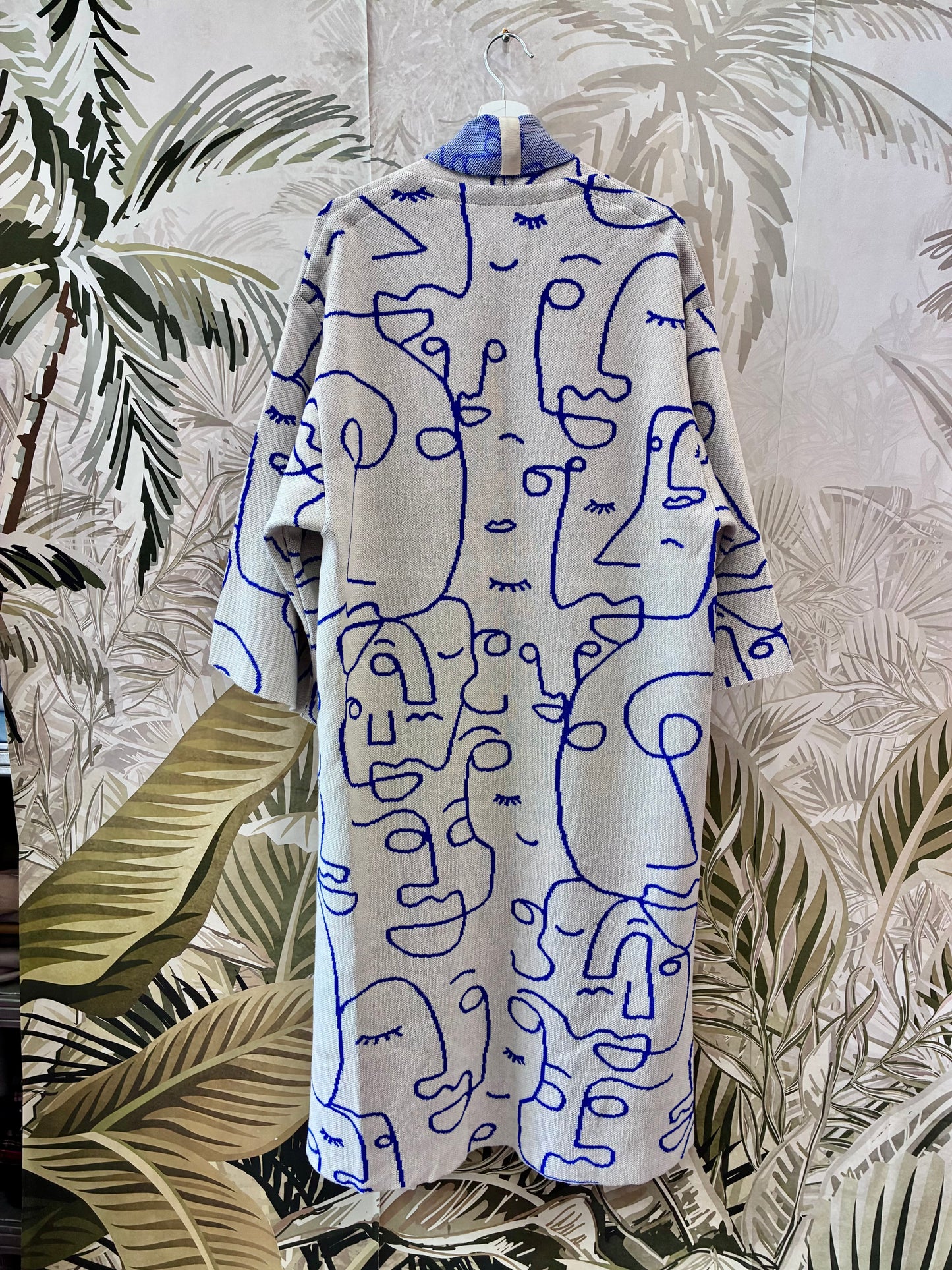 Faces Kimono Coat