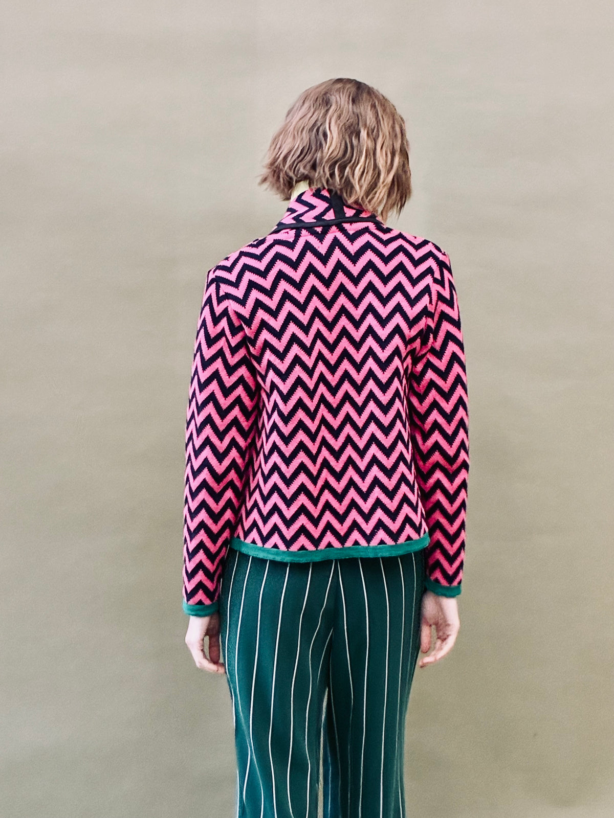 Zigzag Short Coat