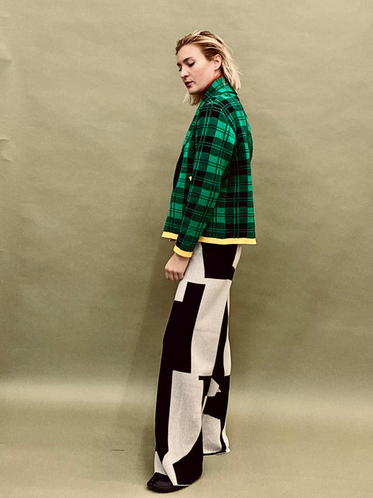 Checkered Short Coat