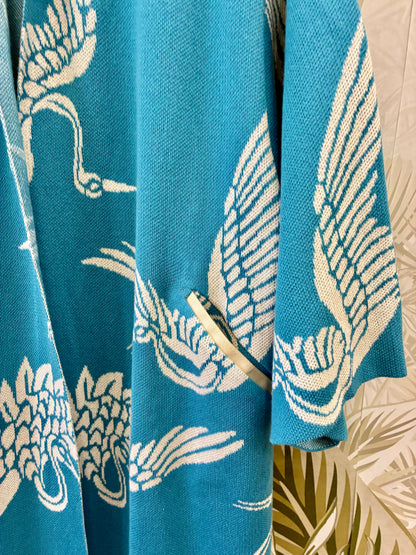 Crane Kimono Coat