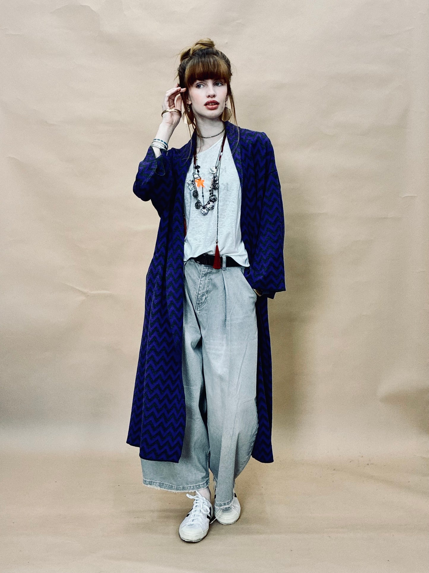 Zigzag Kimono Coat