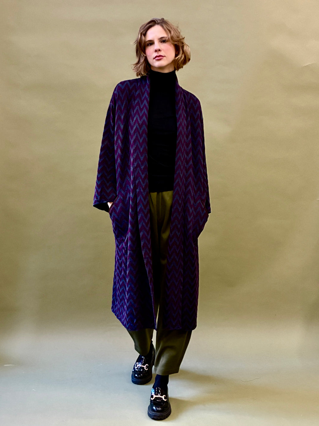 Zigzag Kimono Coat