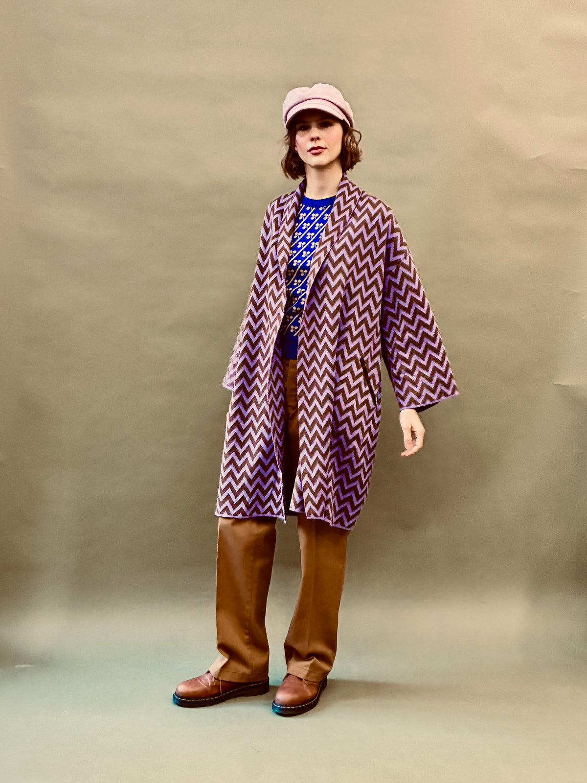 Zigzag Kimono Coat