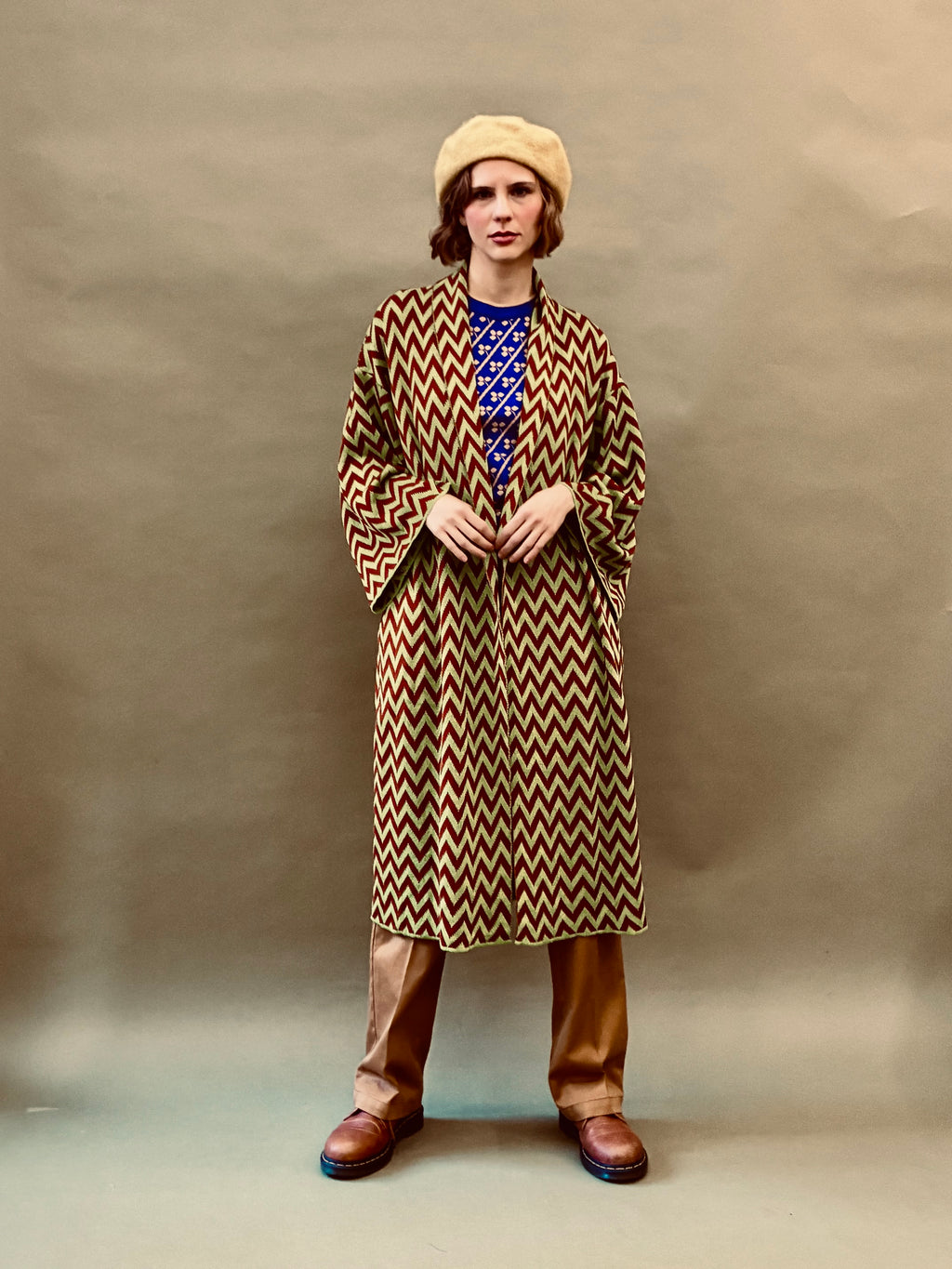 Zigzag Kimono Coat