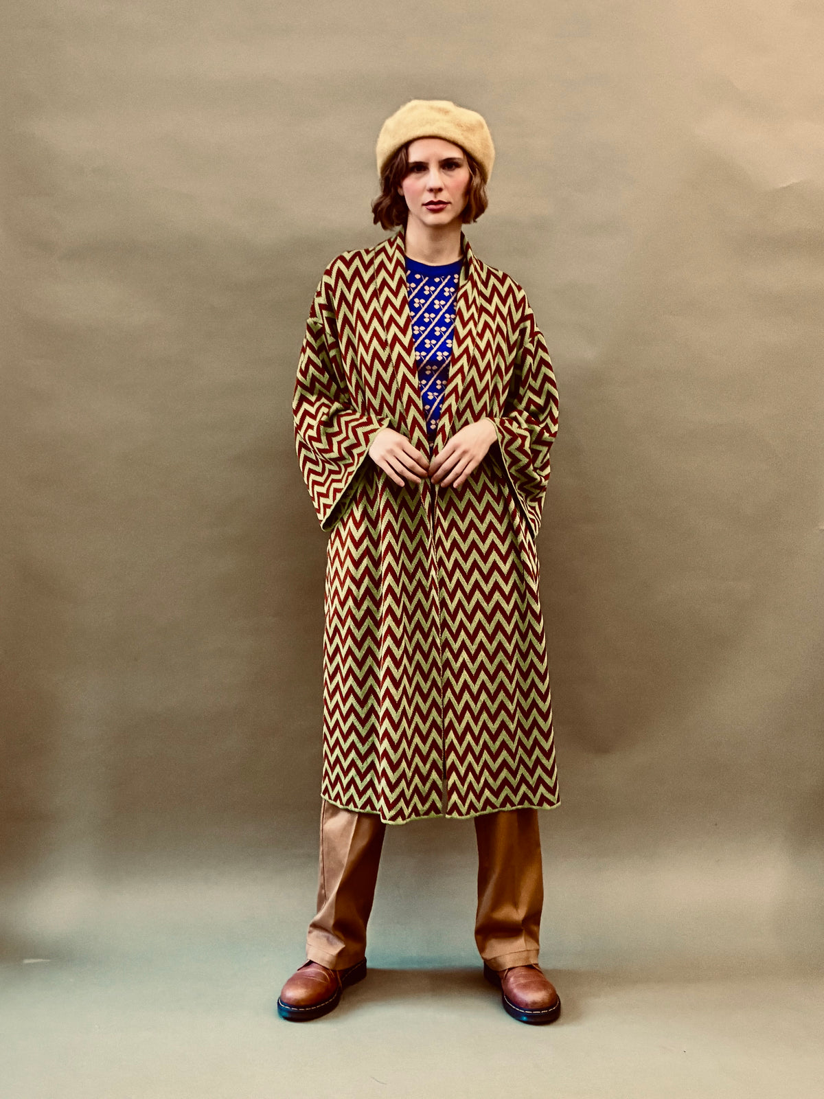 Zigzag Kimono Coat