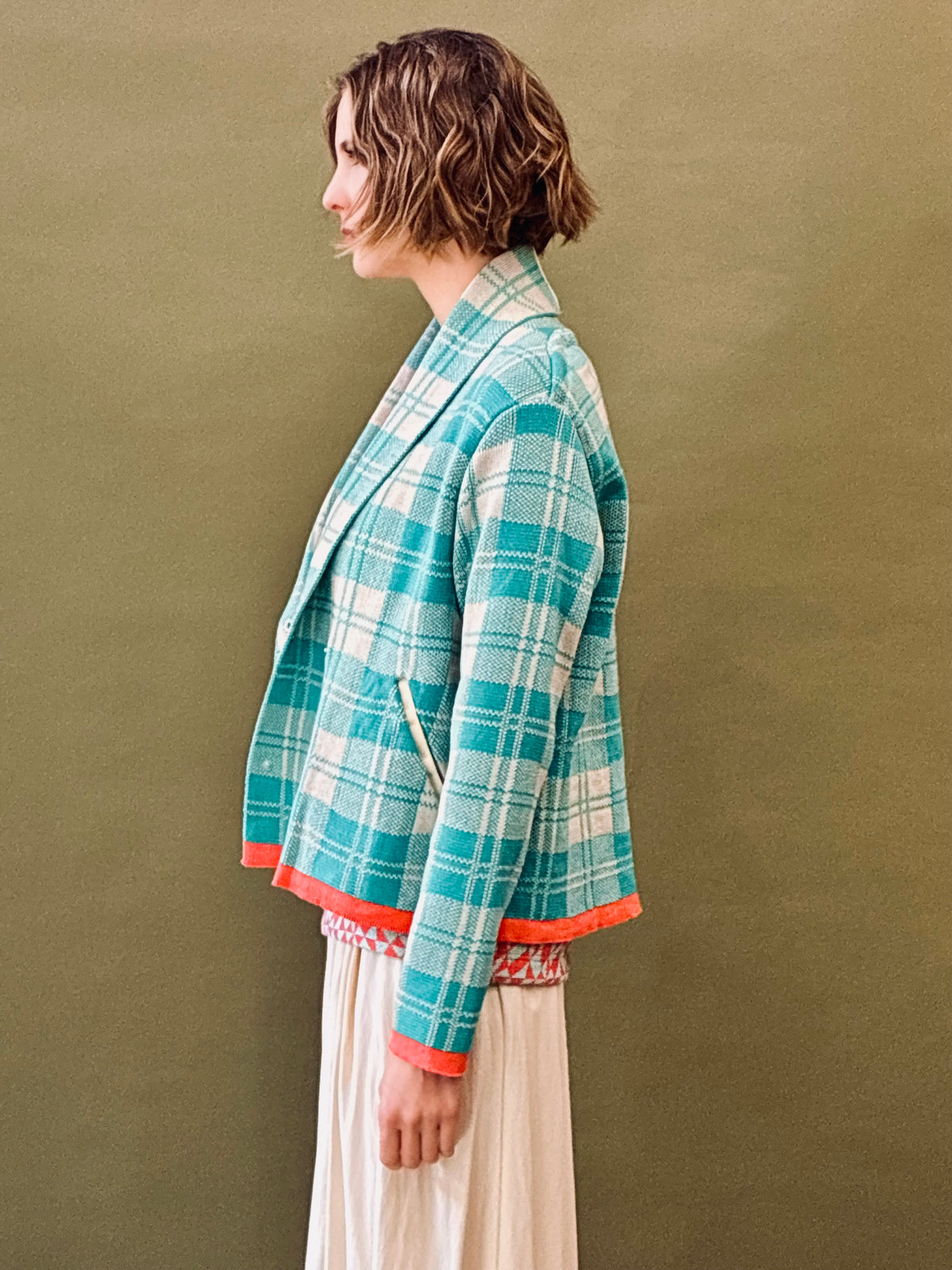 Checkered Short Coat
