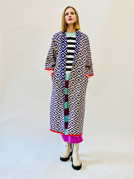 Aztec Kimono Coat