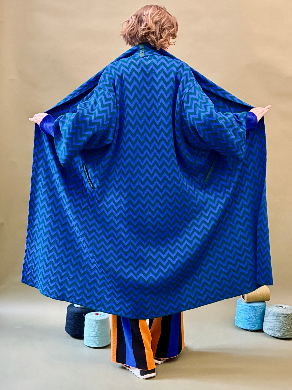 Zigzag Kimono Coat